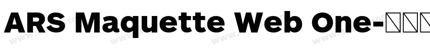 ARS Maquette Web One字体转换 ARS Maquette Web One字体转换